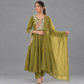 Olive Garden Printed Suit Set - Grua women's ethnic wear