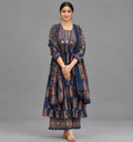 Midnight Mosaic Kurta Pant Set - Grua women's ethnic wear