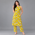 Mustard Yellow Floral Coord Set